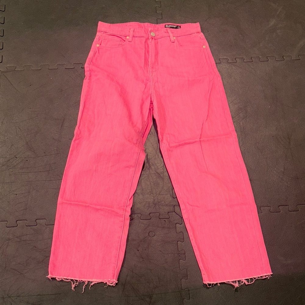 Blank NYC Vibrant Pink Straight Leg Jeans